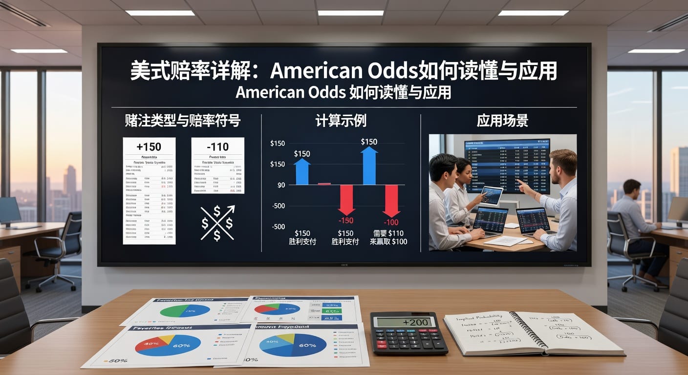 美式赔率 American Odds 读法换算与投注技巧